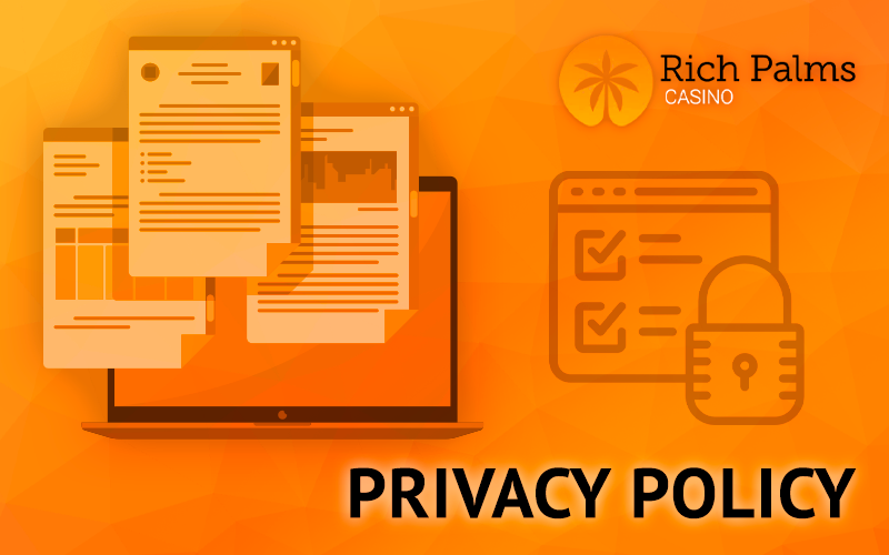 Laptop with privacy policy documents at RIch Palms