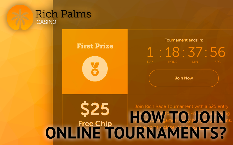 Tournament page on Rich Palms Casino website